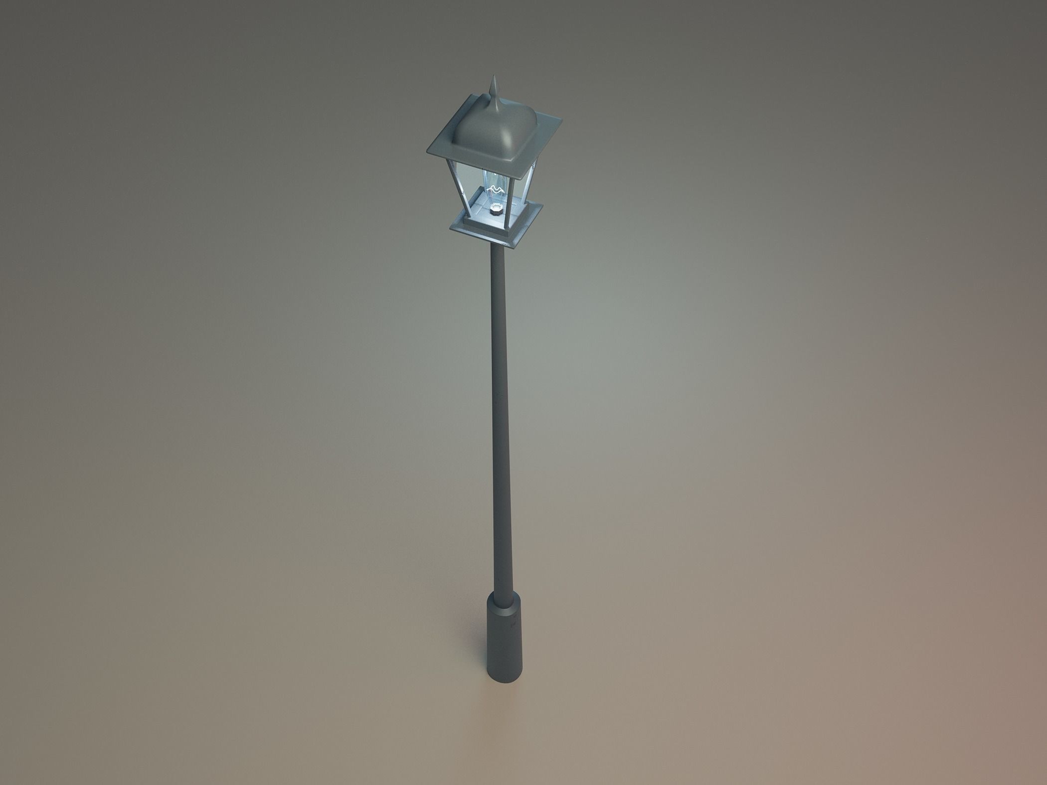 Street Lamp 3D model_3