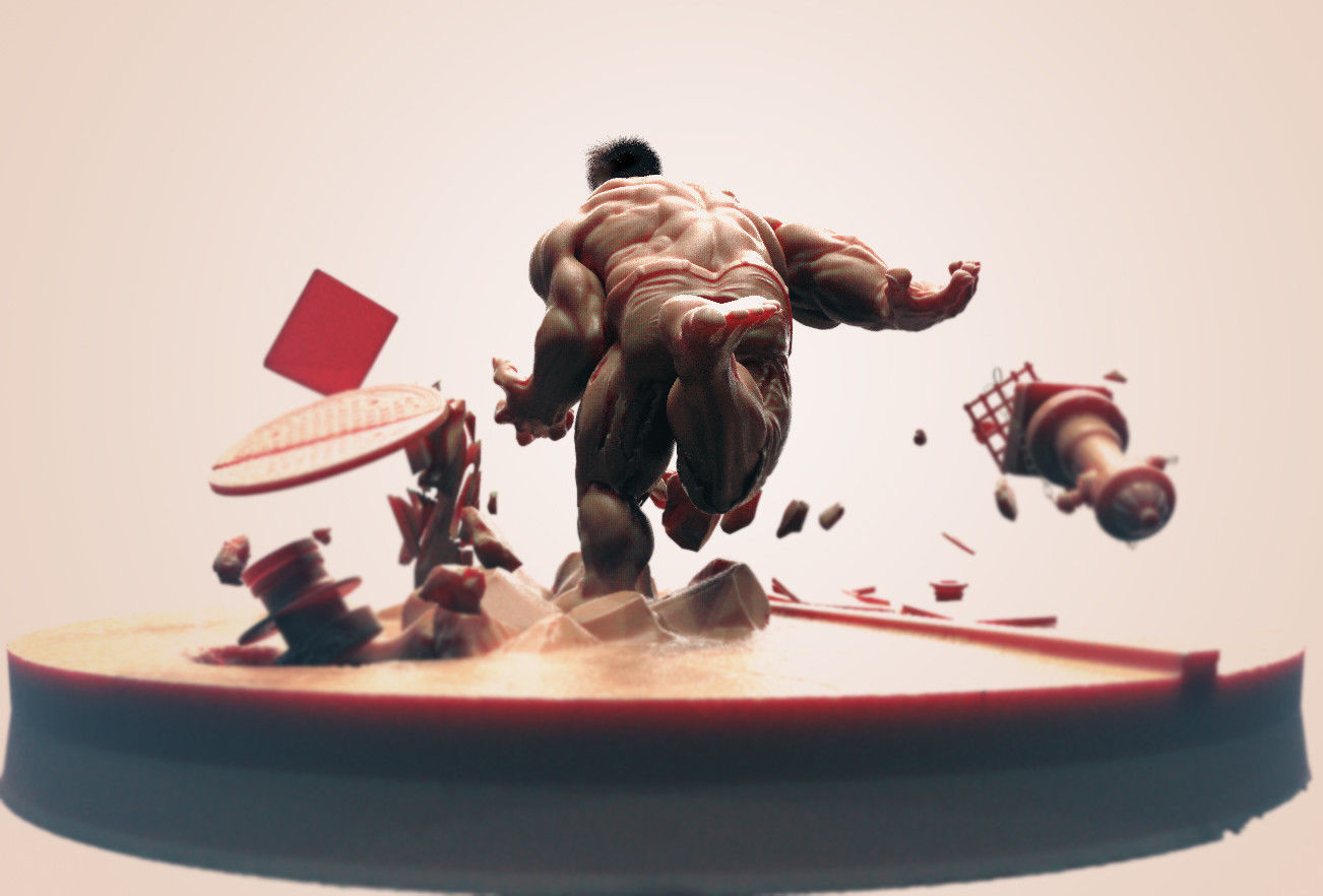Incredible Hulk 3D print model_4