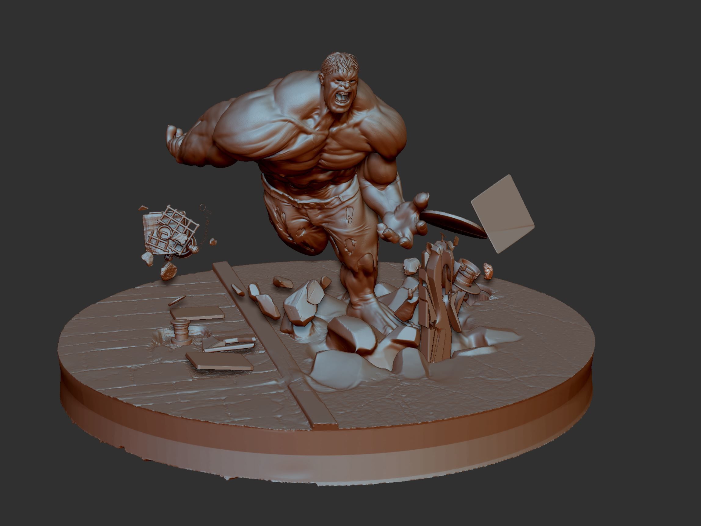 Incredible Hulk 3D print model_9