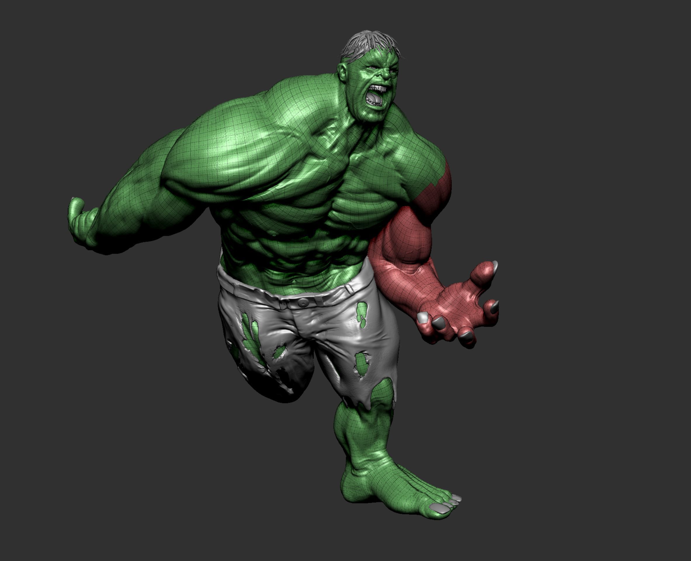 Incredible Hulk 3D print model_10
