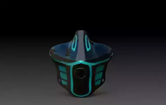 sci-fi face mask 3D print model