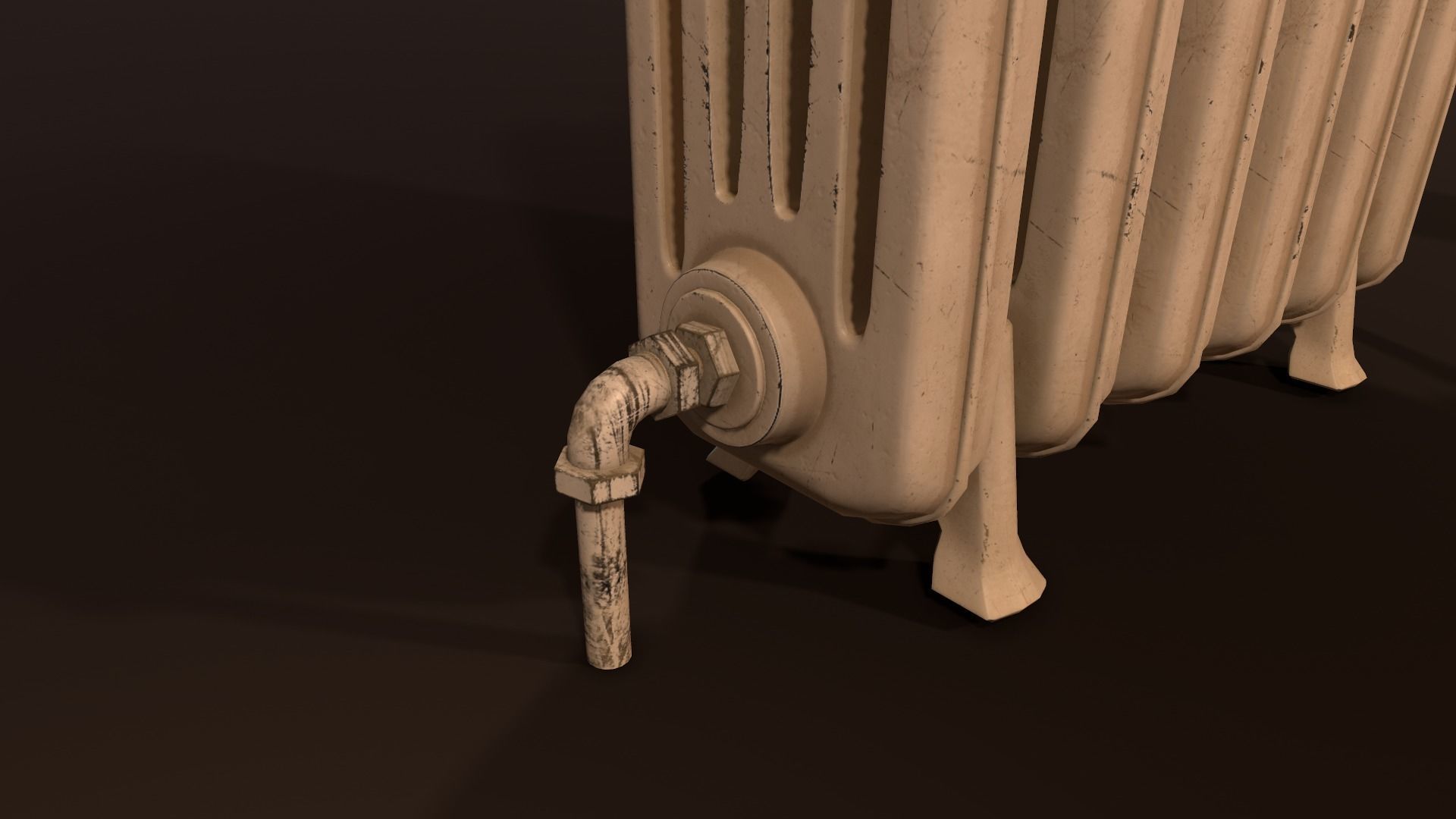 Old Radiator - PBR Model Low-poly 3D model_5