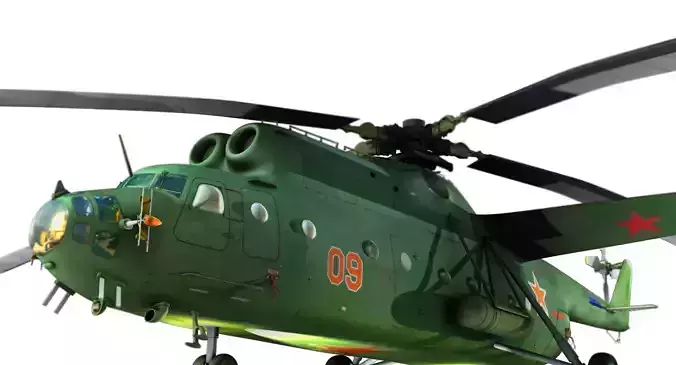Military  Civilian Multirole Helicopter mil Mi-6  Hook 3d model