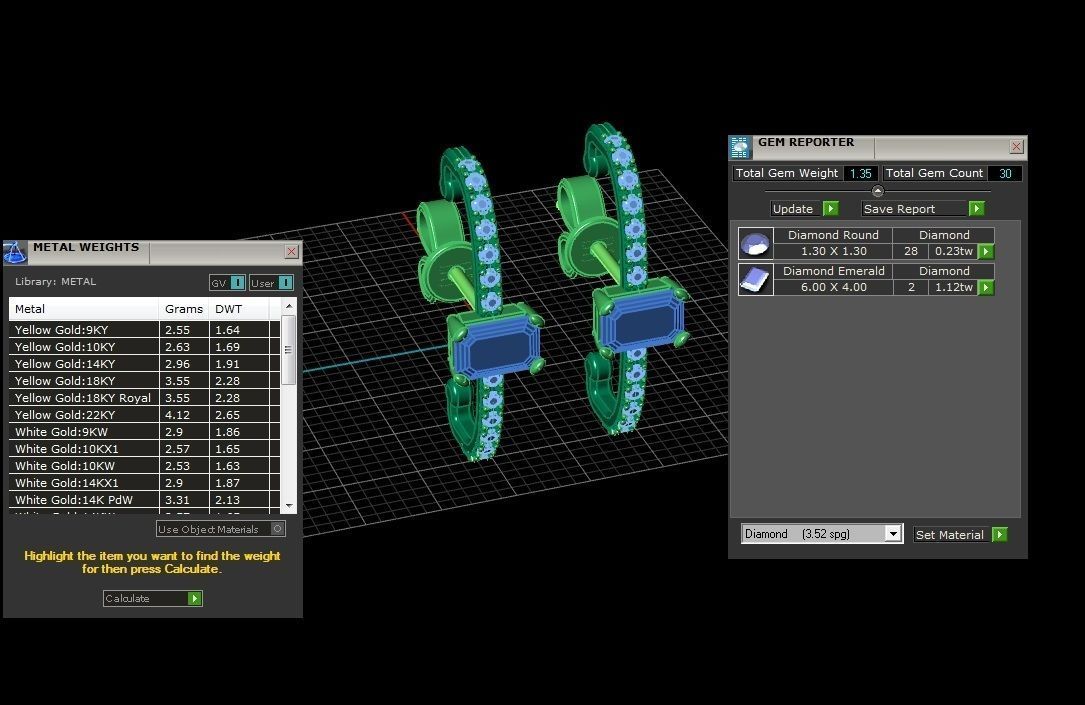 Jewelry Earrings 3D print model_1