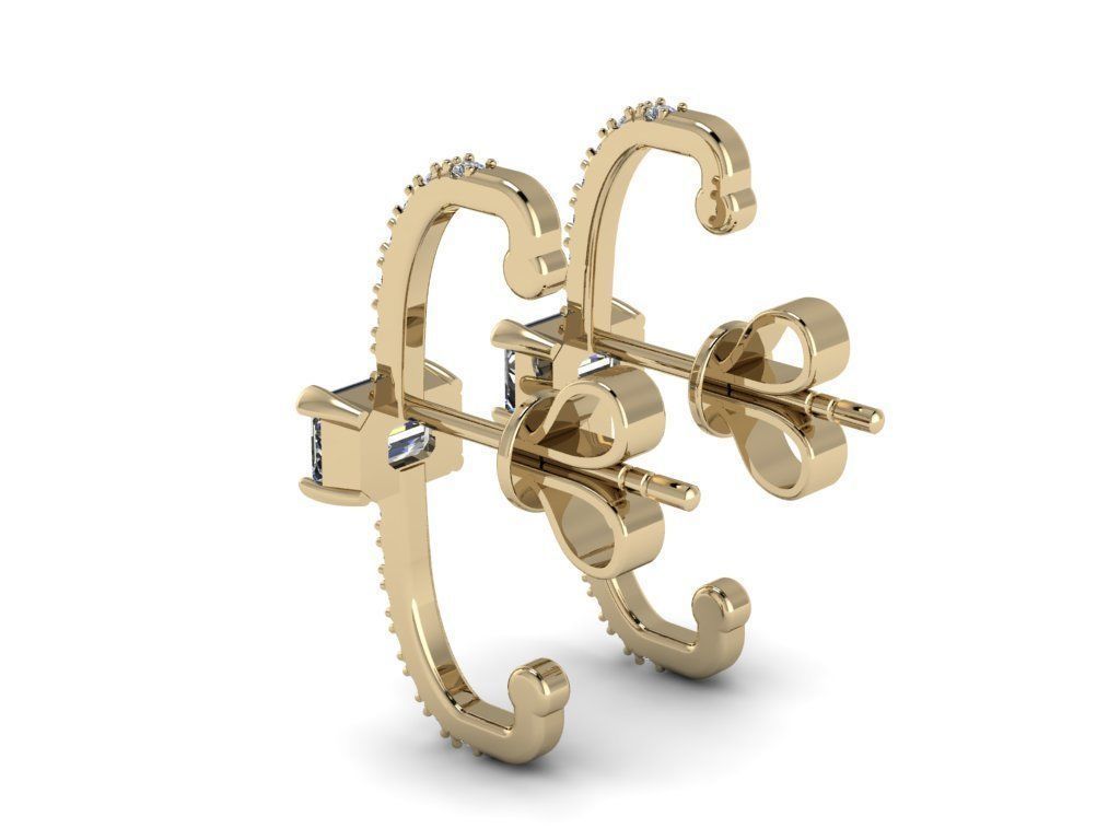 Jewelry Earrings 3D print model_4