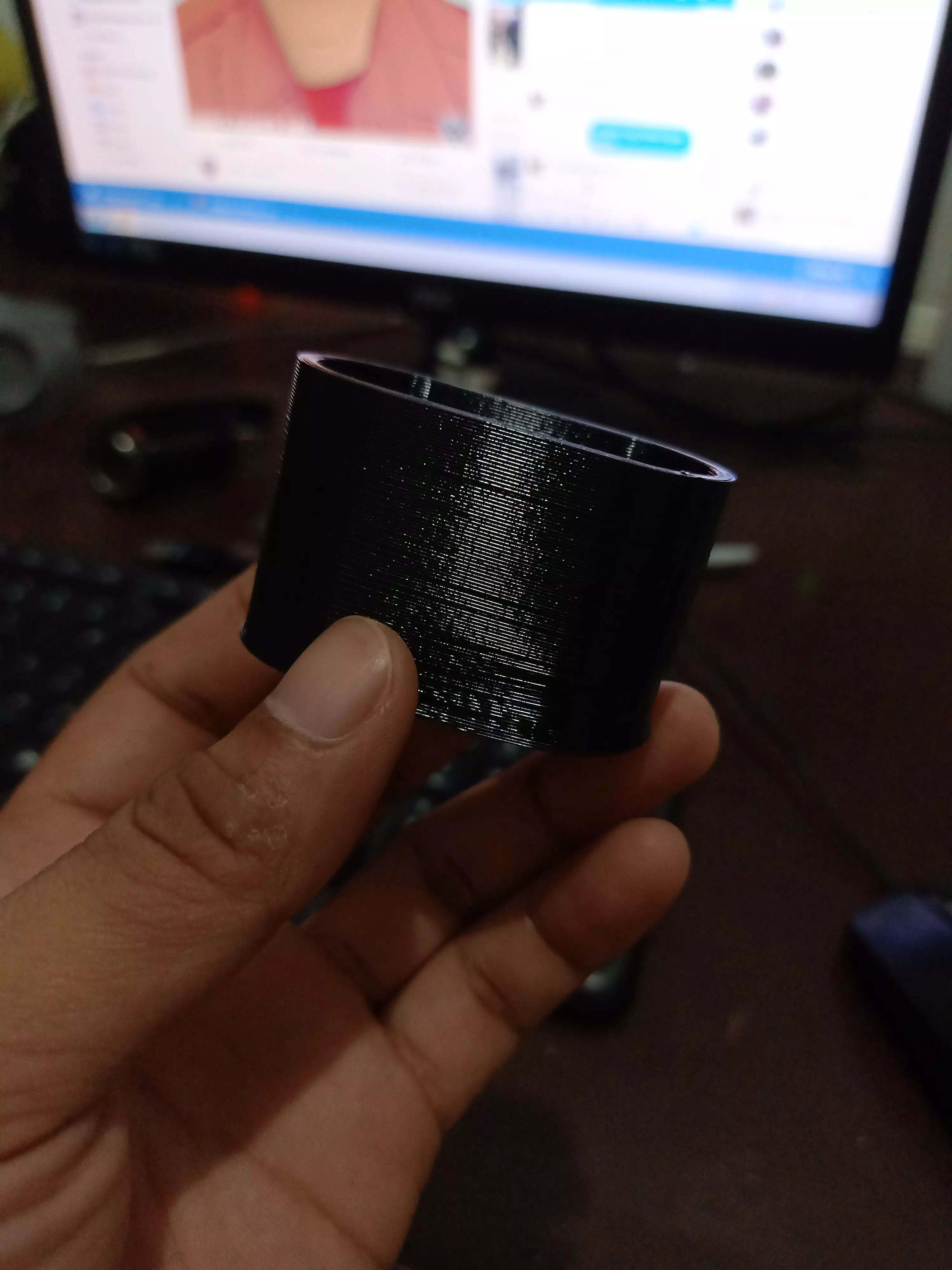 Scuba Mask Particle Filter Adaptor 3D model