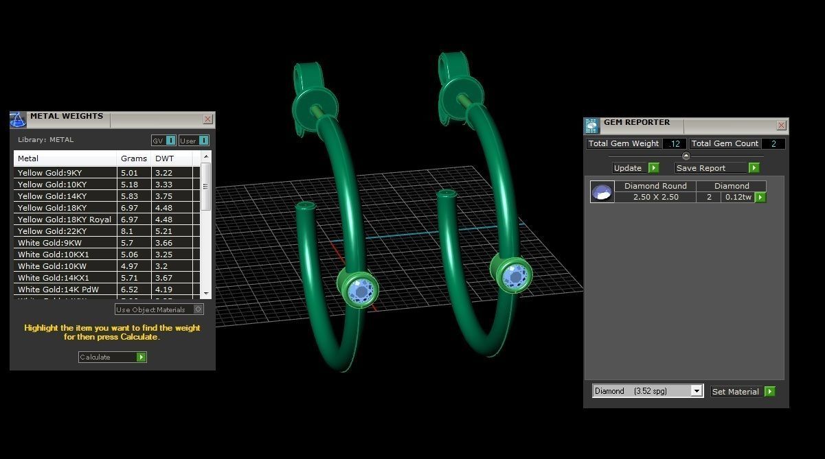 Jewelry Earrings 3D print model_1