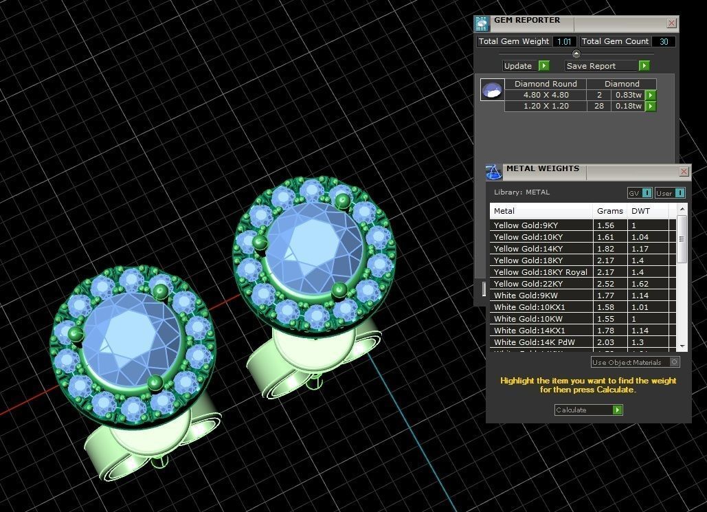 Jewelry Earrings 001 3D print model_1