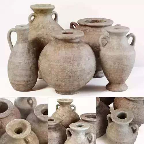 Dishes old history n1 3D model