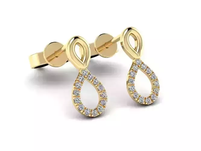 Jewelry Earrings 002 3D print model