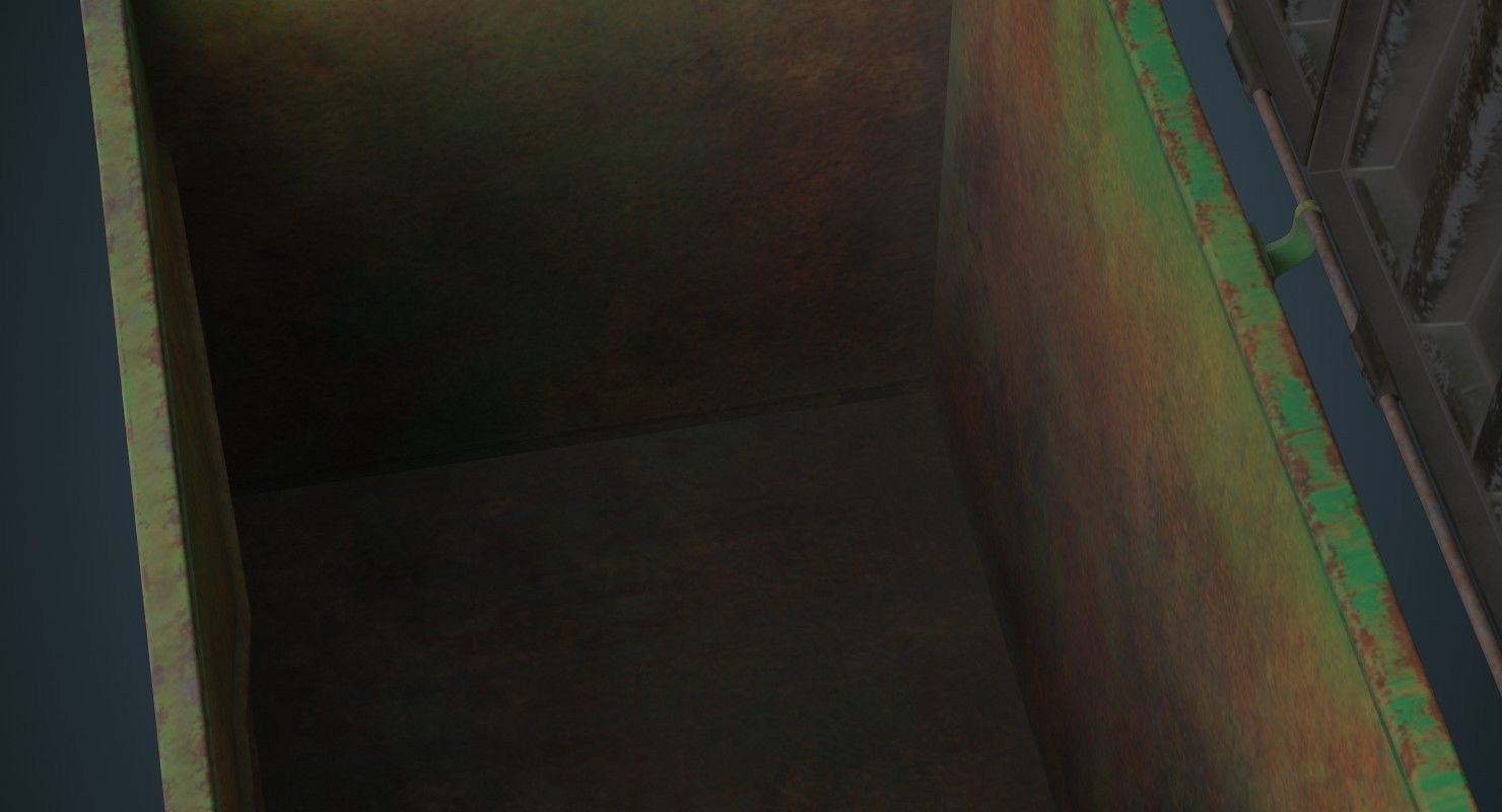 Dumpster 2C Low-poly 3D model_8