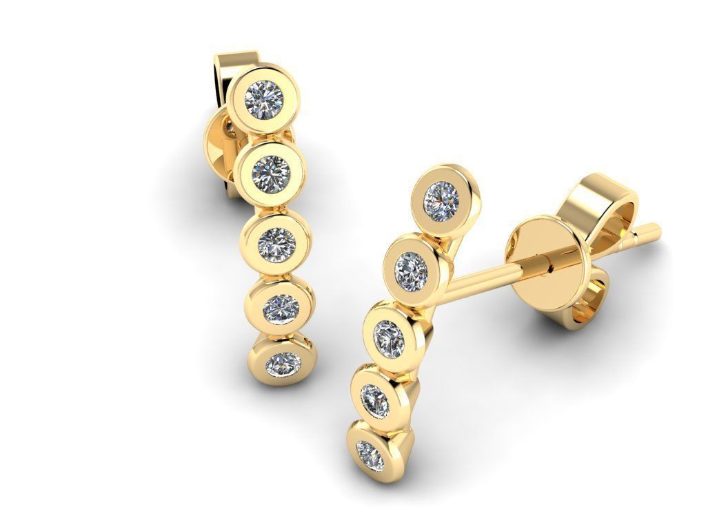 Jewelry Earrings 003 3D print model_2