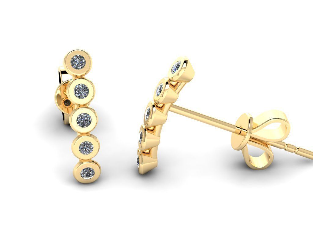 Jewelry Earrings 003 3D print model_4