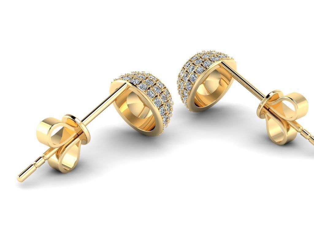 Jewelry Earrings 004 3D print model_3