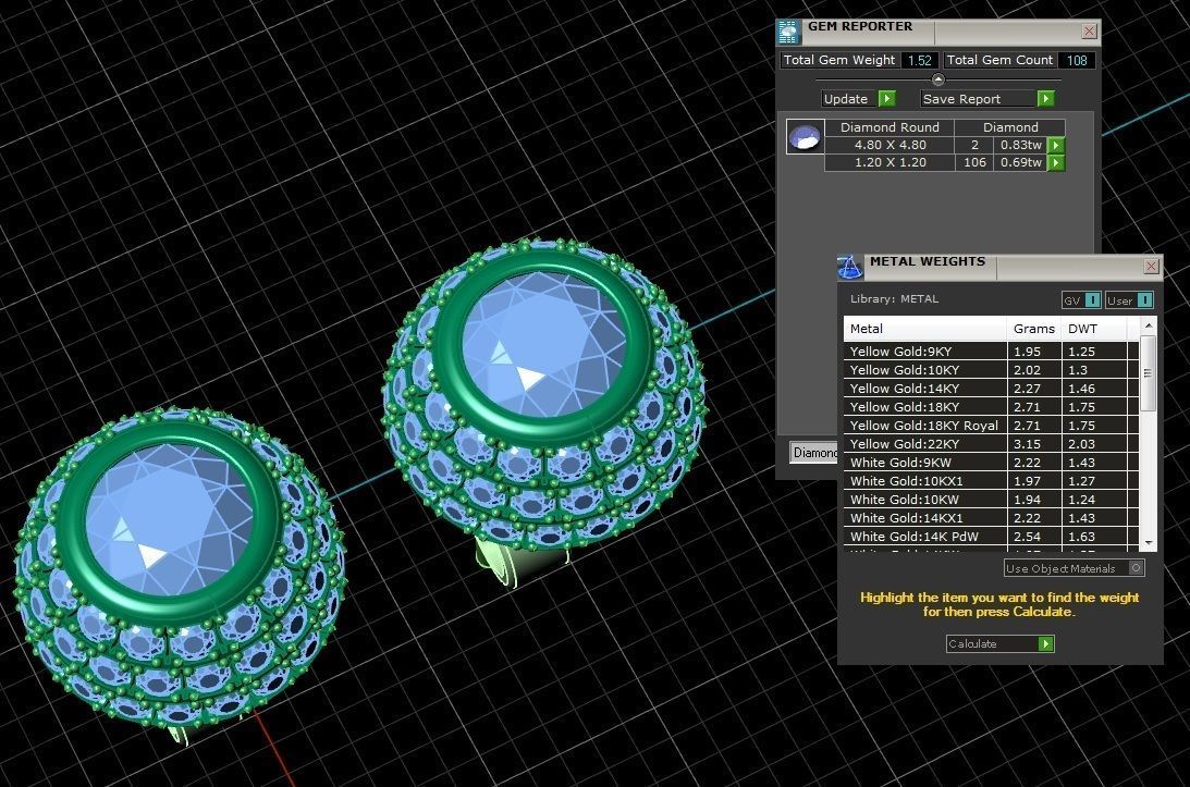 Jewelry Earrings 004 3D print model_1