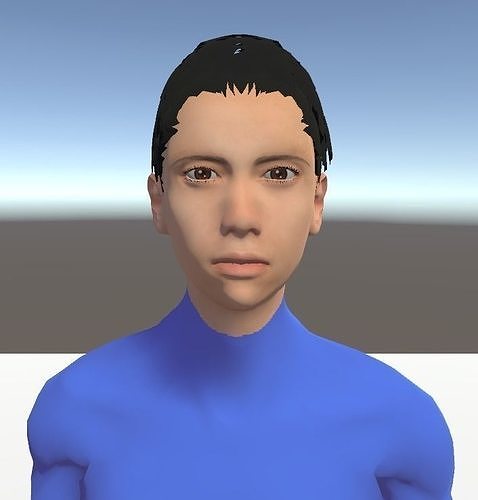 Unity Humanoid Model Male 001 Free 3D model