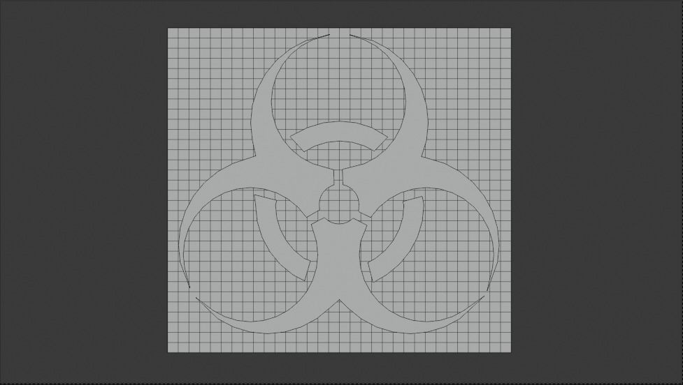 Biohazard Printable Logo 3D print model_2