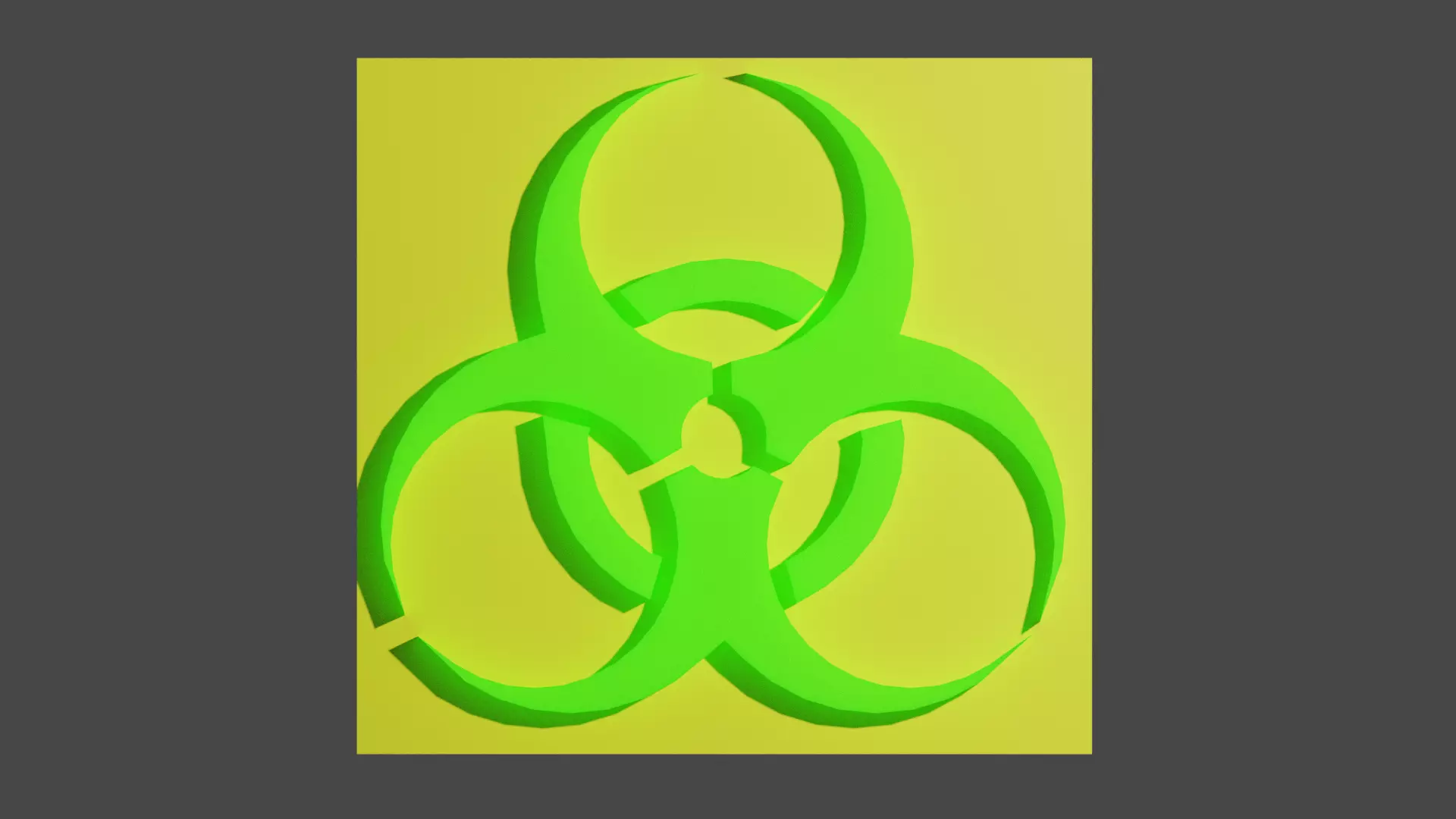Biohazard Printable Logo 3D print model_0