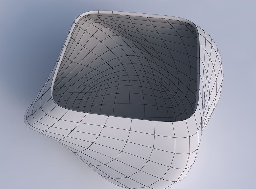 Bowl helix with small horizontal sections 3D print model_6