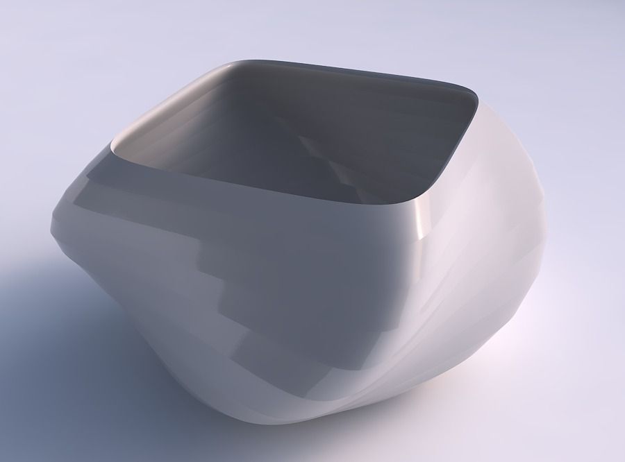 Bowl helix with small horizontal sections 3D print model_0