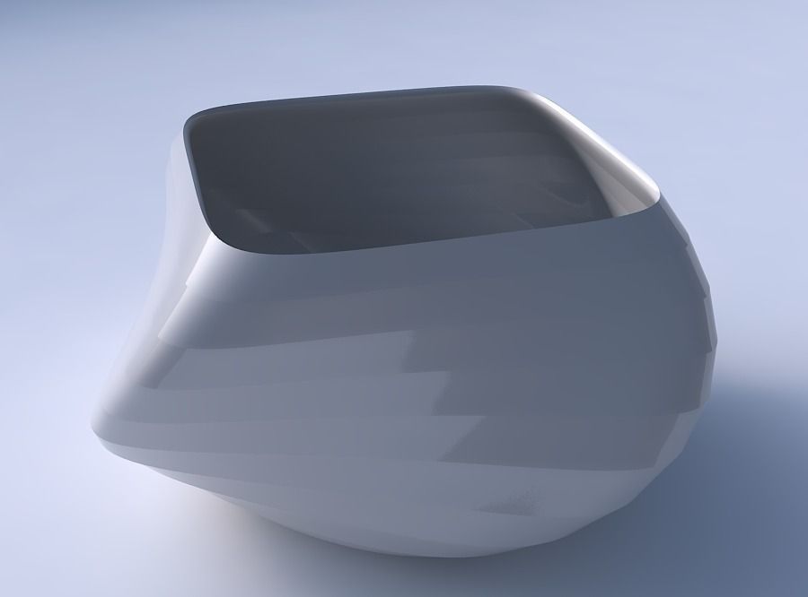 Bowl helix with small horizontal sections 3D print model_3