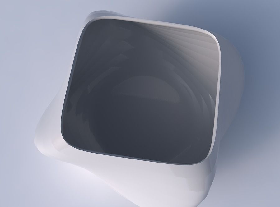 Bowl helix with small horizontal sections 3D print model_2