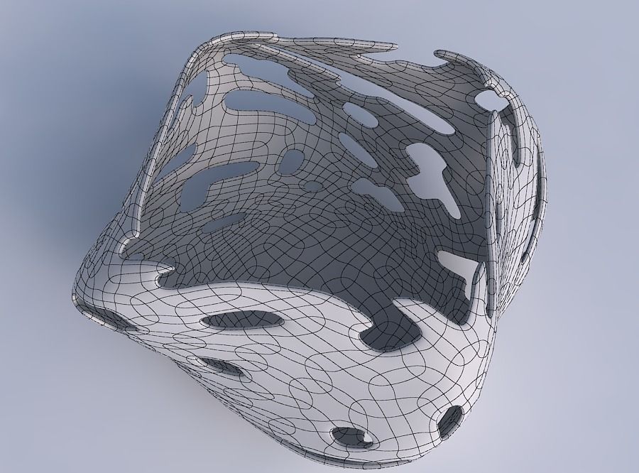 Bowl helix with smooth cuts 3D print model_6