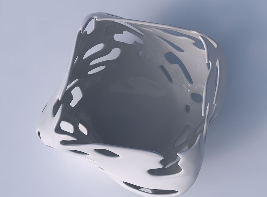 Bowl helix with smooth cuts 3D print model_2