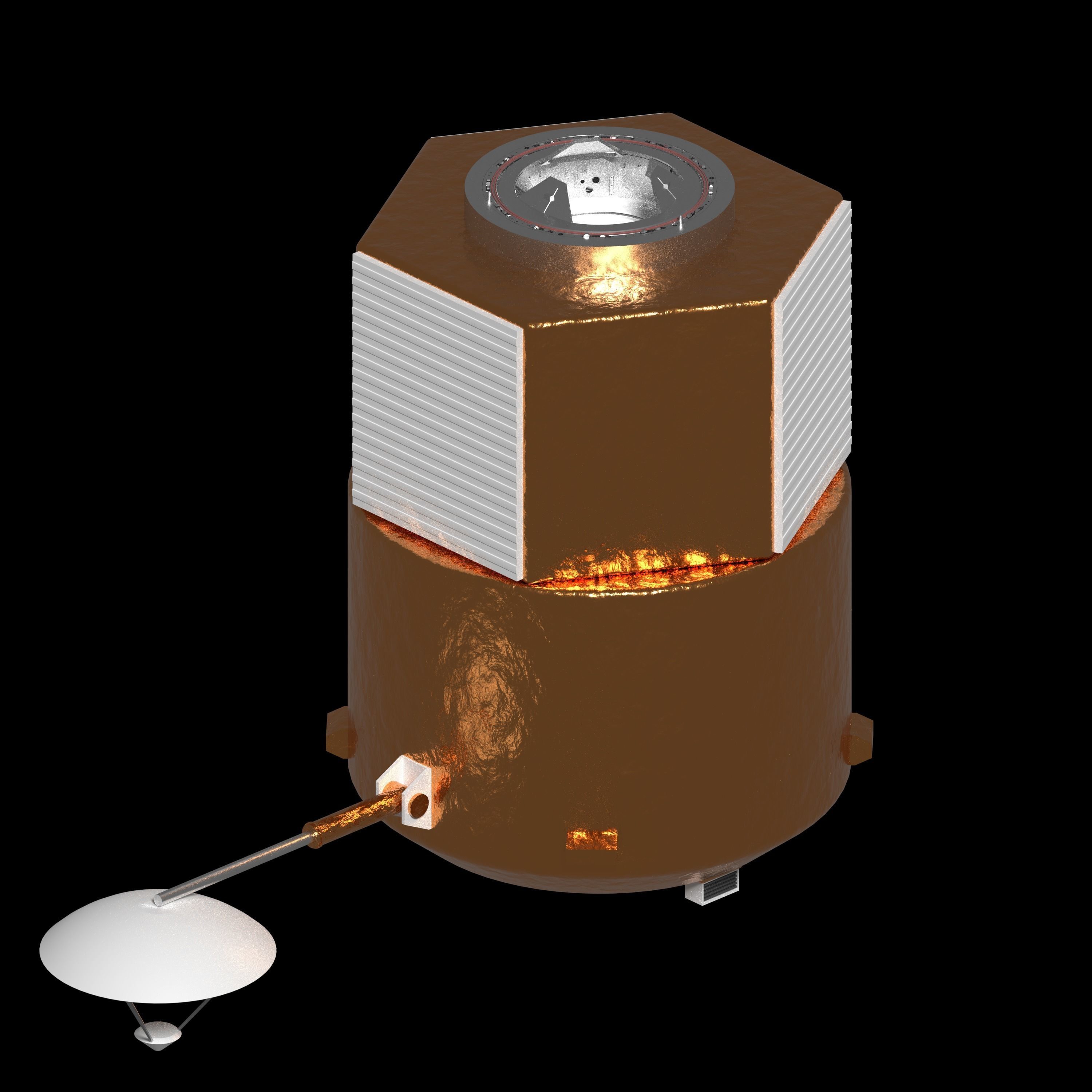 Gateway ESPRIT Hexagonal variant 3D model CGTrader