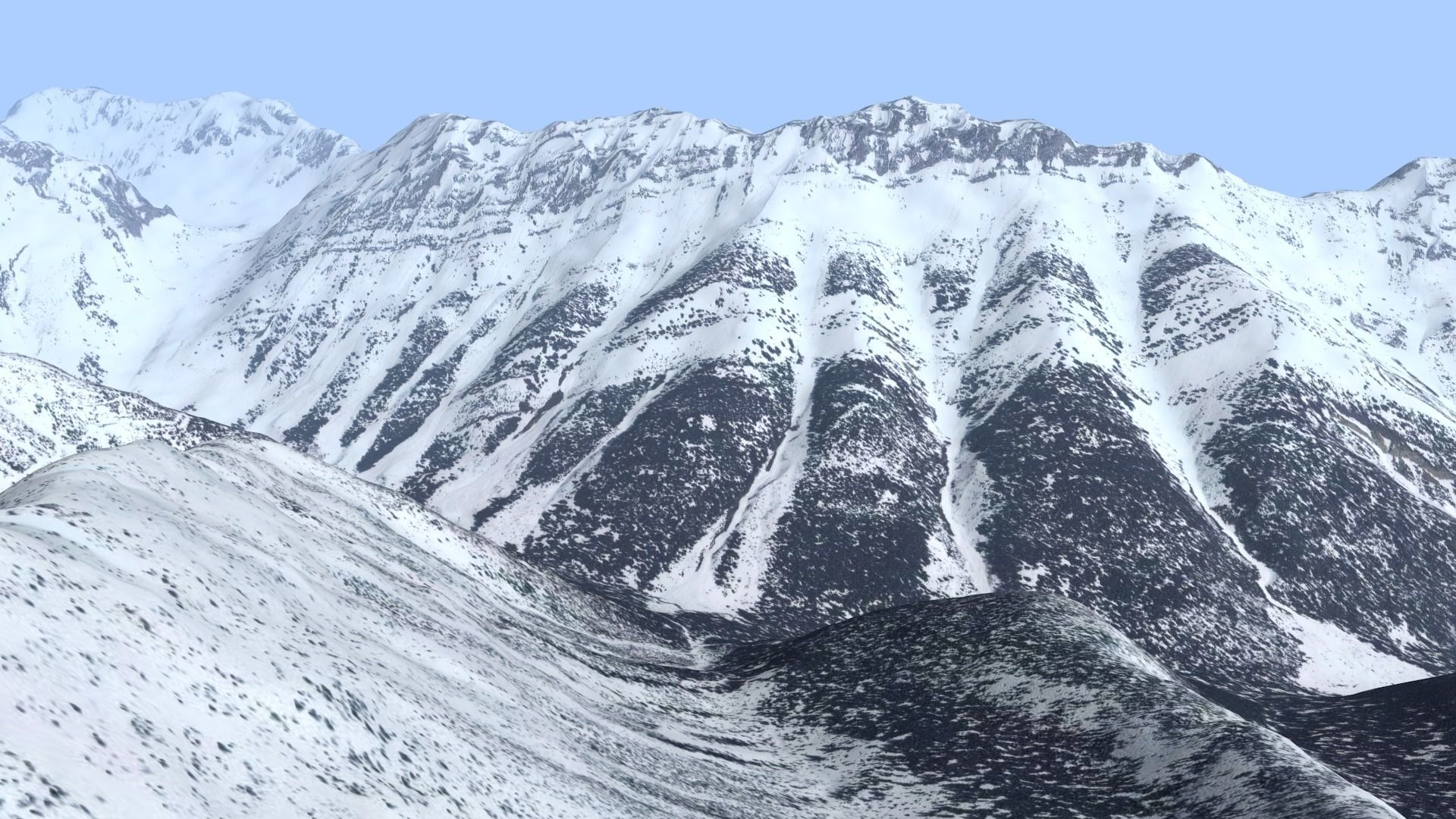 Mountain Landscape - Lizard Range in Canada 3D model_9