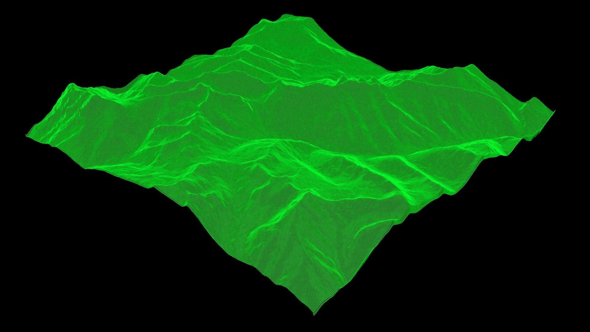 Mountain Landscape - Lizard Range in Canada 3D model_12