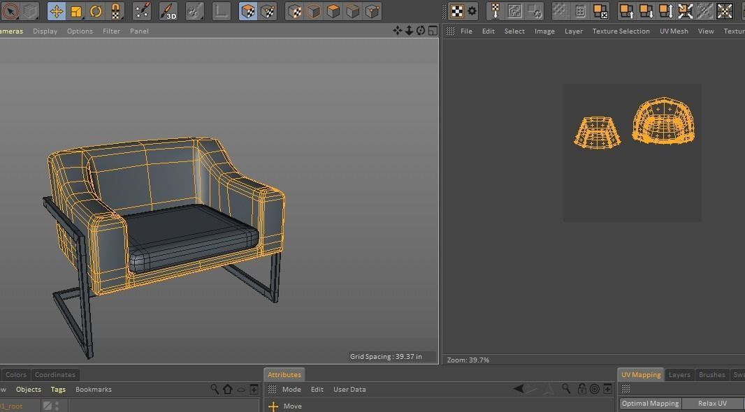 Modern Chair 01 Free low-poly 3D model_4