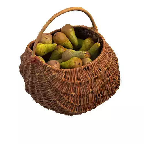 Basket with pear