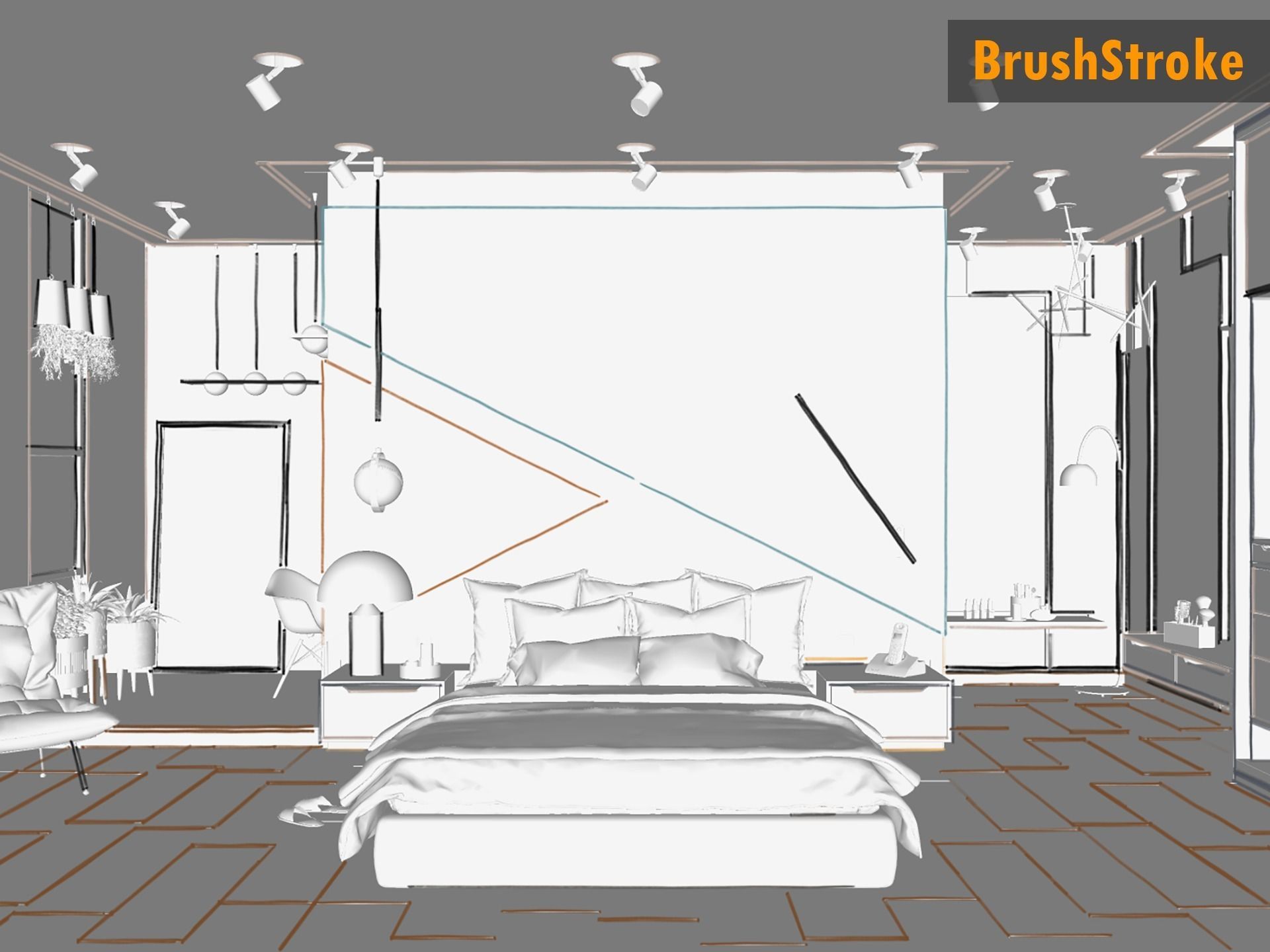 Master Bedroom 3D model_4