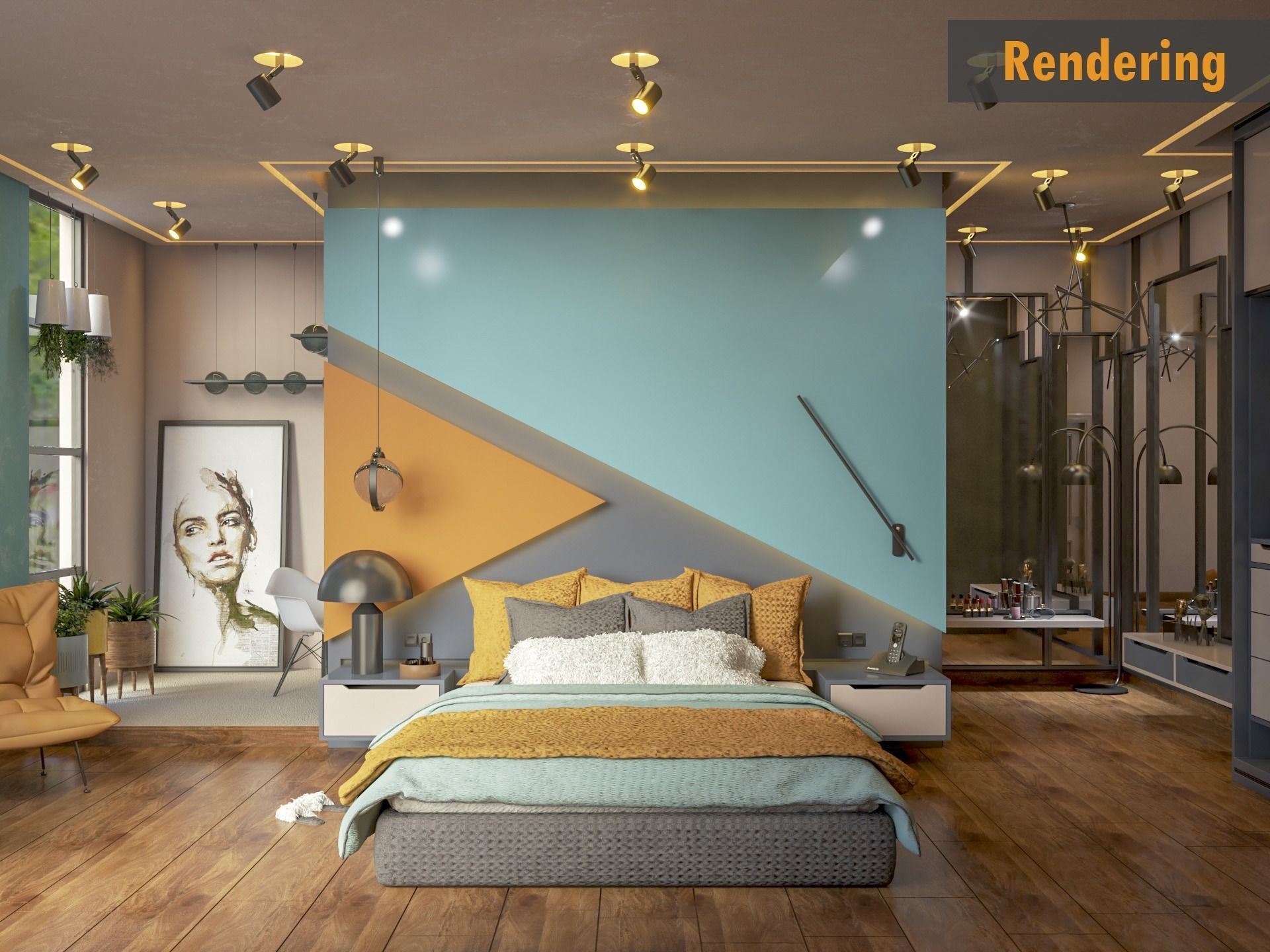 Master Bedroom 3D model_9