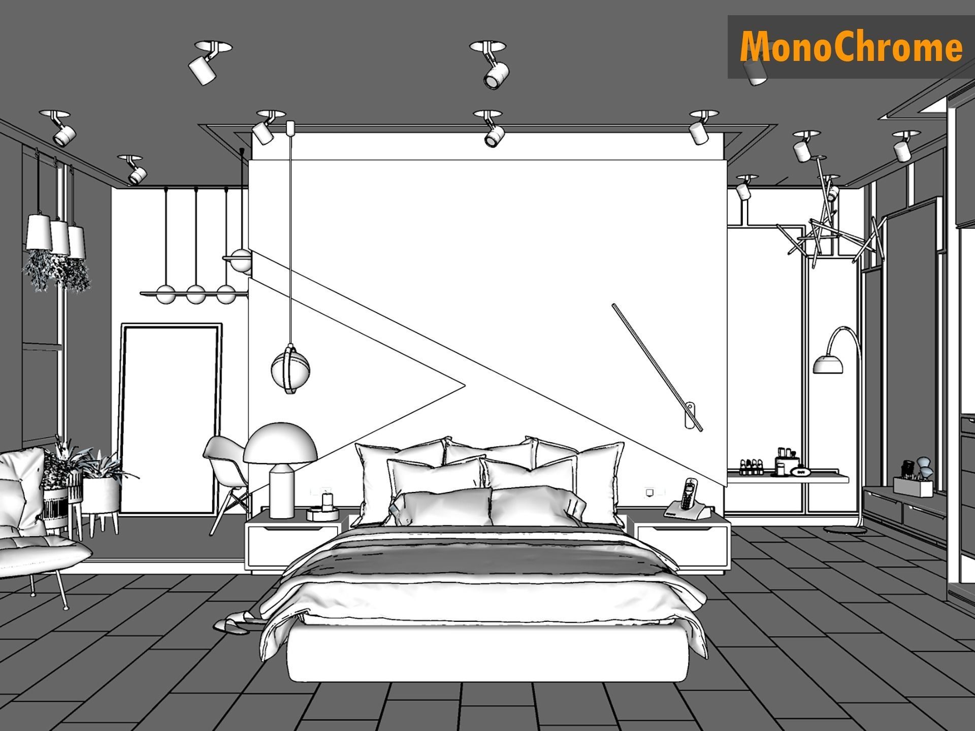Master Bedroom 3D model_5