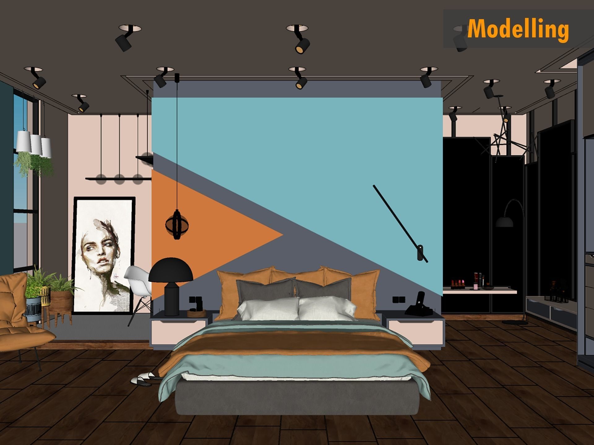 Master Bedroom 3D model_7