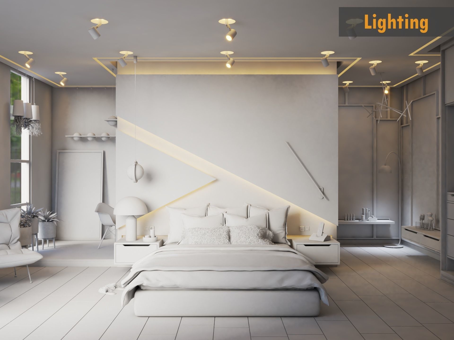 Master Bedroom 3D model_8