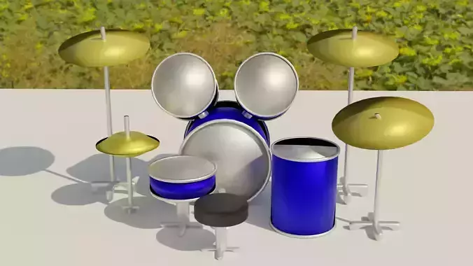 Cartoon Drumset Blender