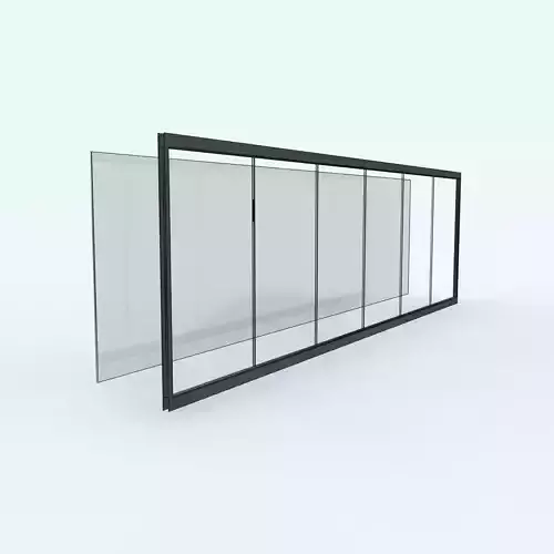 Window glass sliding door Free 3D model