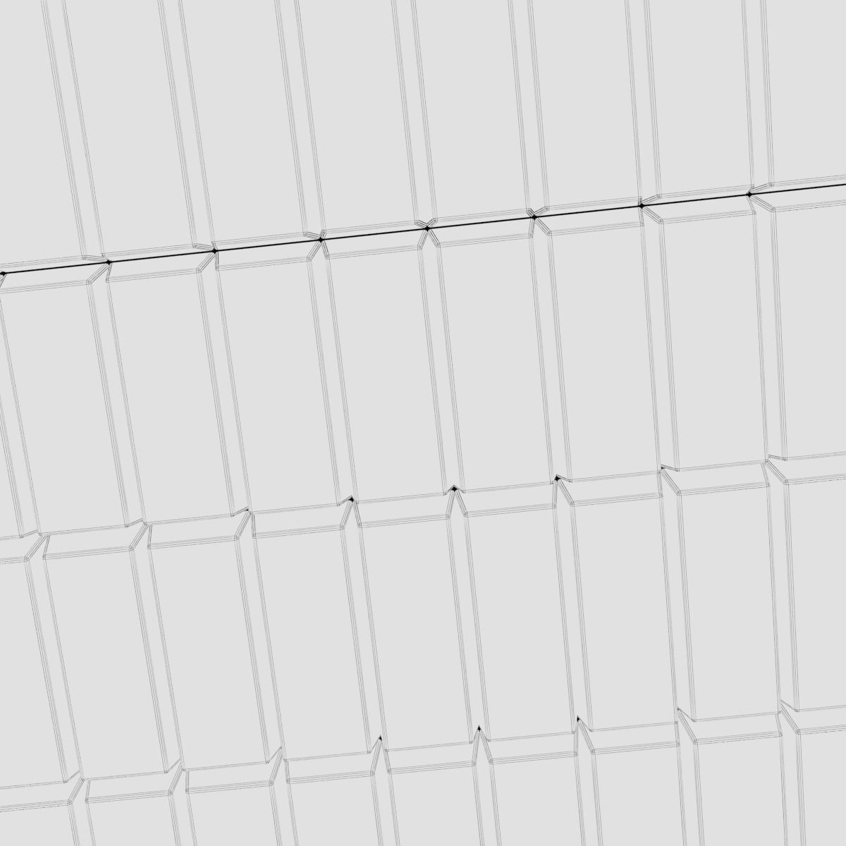 gold bar low polygon model 3D model_11