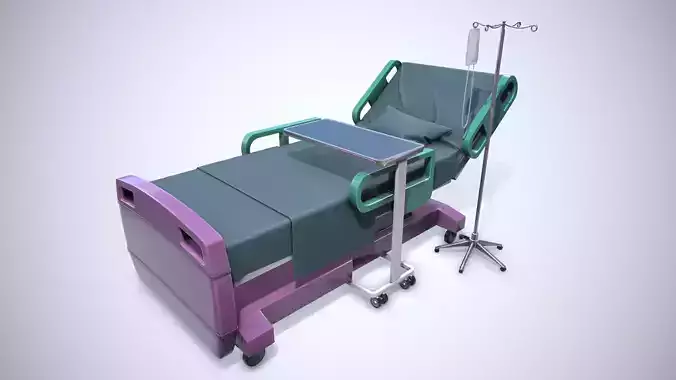 Cartoon Patient Bed