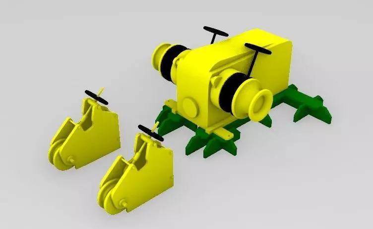 Tug Anchor winch 3D print model_0
