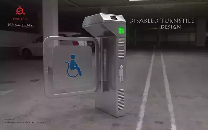 DISABLED  Turnstile 3D model 