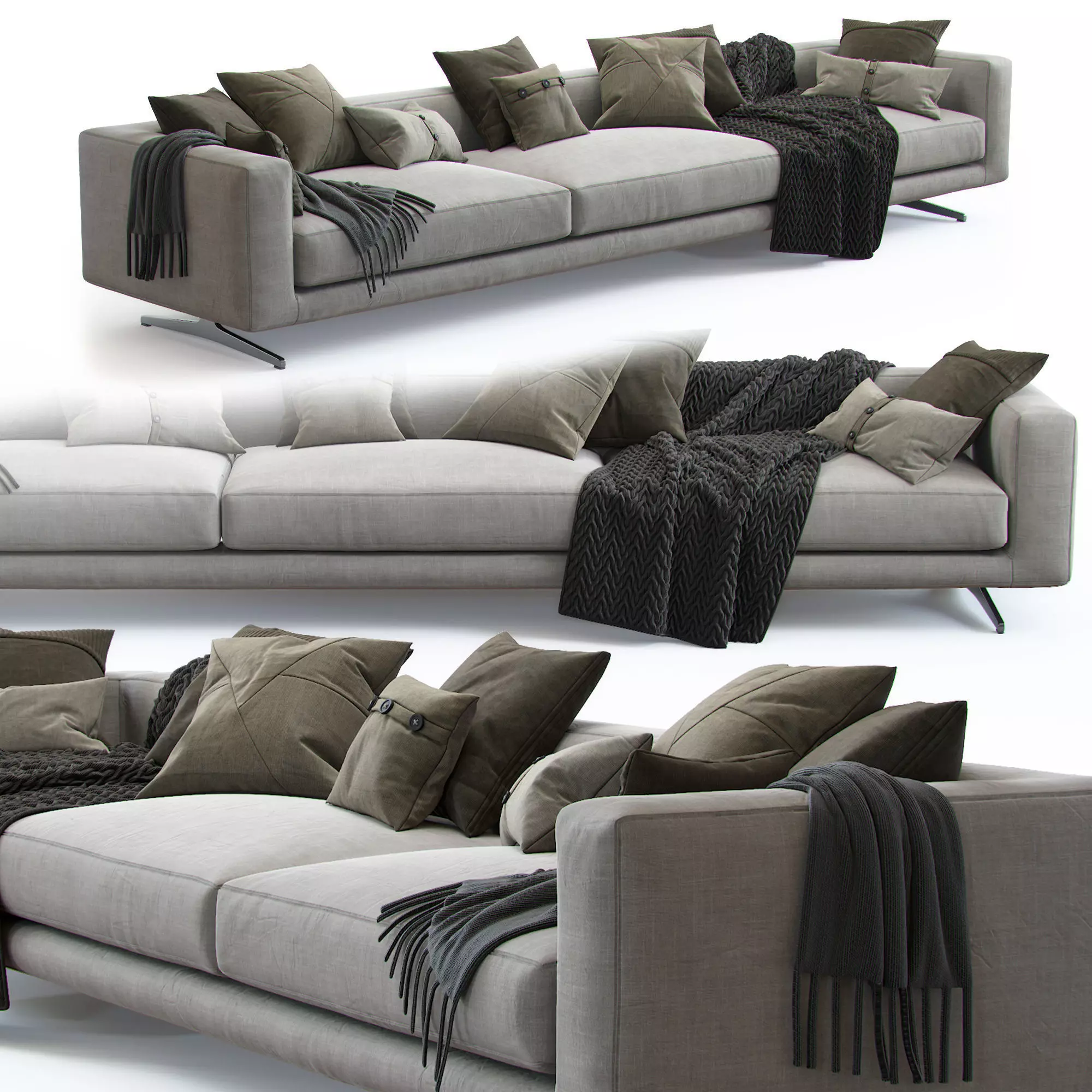 Flexform Sofa Campiello 3D model_0