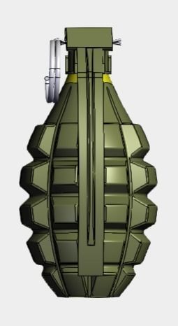 Fragment Grenade 3D model_2