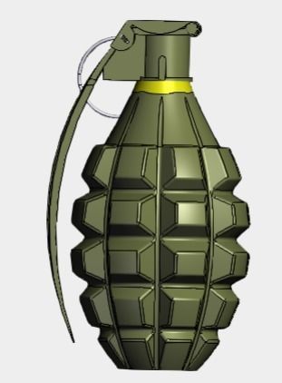 Fragment Grenade 3D model_3