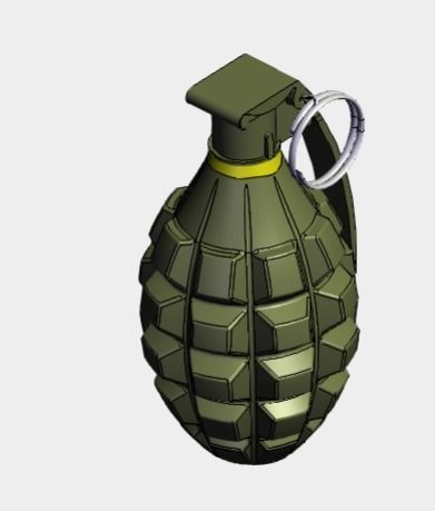 Fragment Grenade 3D model_6