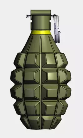 Fragment Grenade 3D model_0