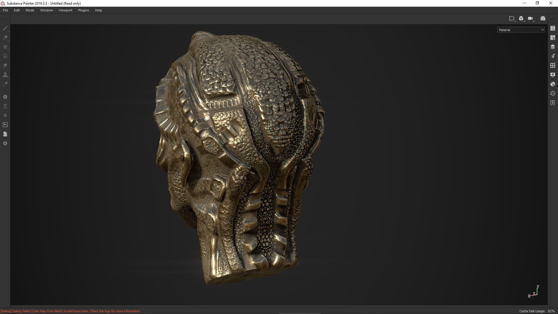 character head desing concept low poy PBR material Low-poly 3D model_15